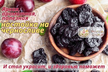 Спиртовая настойка на черносливе