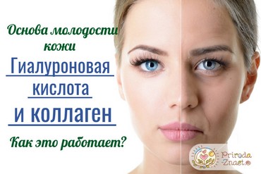 Гиалуроновая кислота и коллаген сохранят молодость кожи