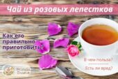 Чай с розовыми лепестками – красивый и полезный напиток