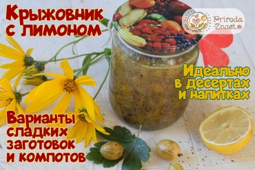 Варенье из крыжовник с лимоном