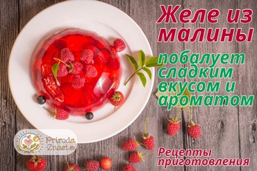 Желе из малины